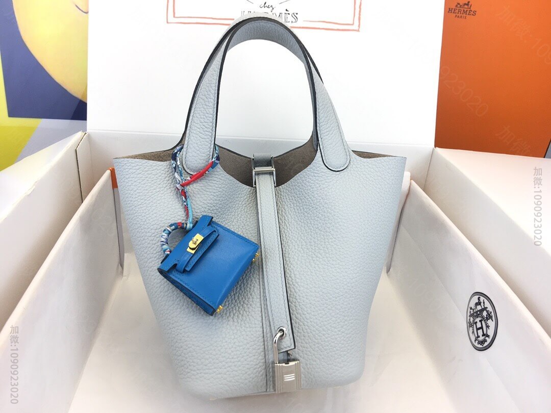 Hermes/爱马仕 Picotin lock 18cm TO 圣杯蓝 go...