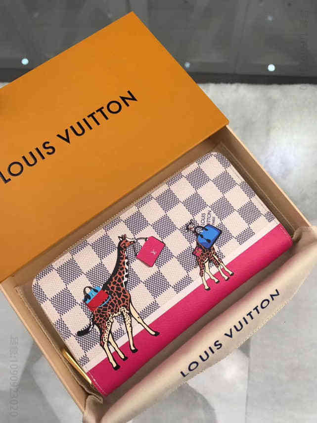 路易威登 LV N60058 长颈鹿形象风格 Zippy拉链钱夹