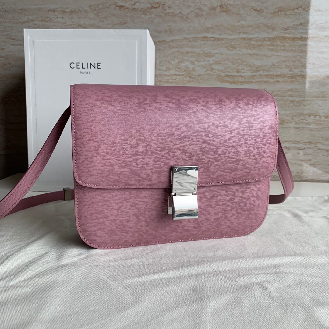 Celine/赛琳 box24cm粉紫色水波纹