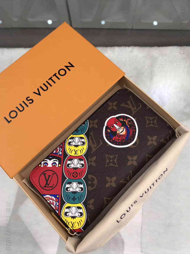 LOUIS VUITTON路易威登LV 歌舞伎图案拉链钱夹 M67249