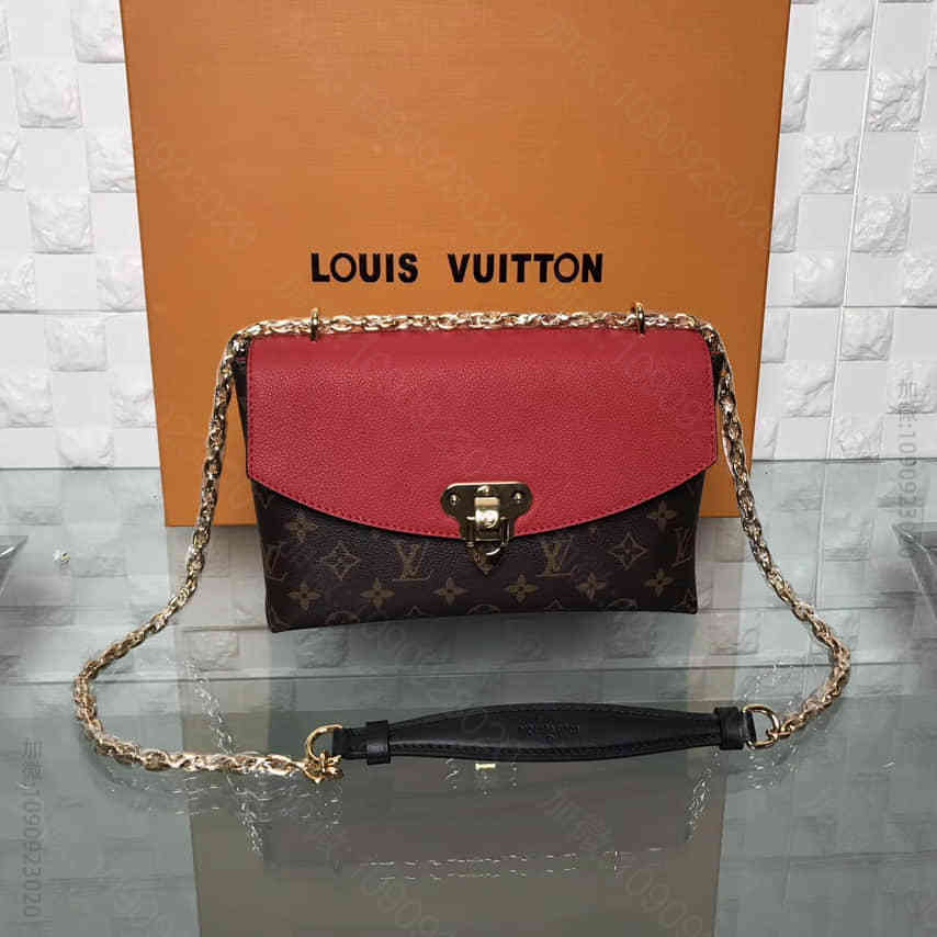 LOUIS VUITTON路易威登 LV 樱桃红Saint Placide手...