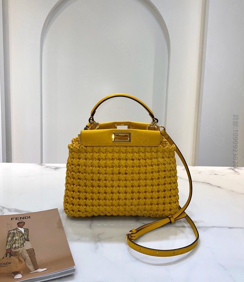 FENDI芬迪纯手工编织PEEKABOO手袋2126