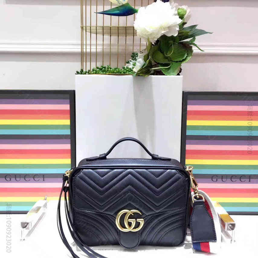 Gucci古驰 GG Marmont 邮差包 498100