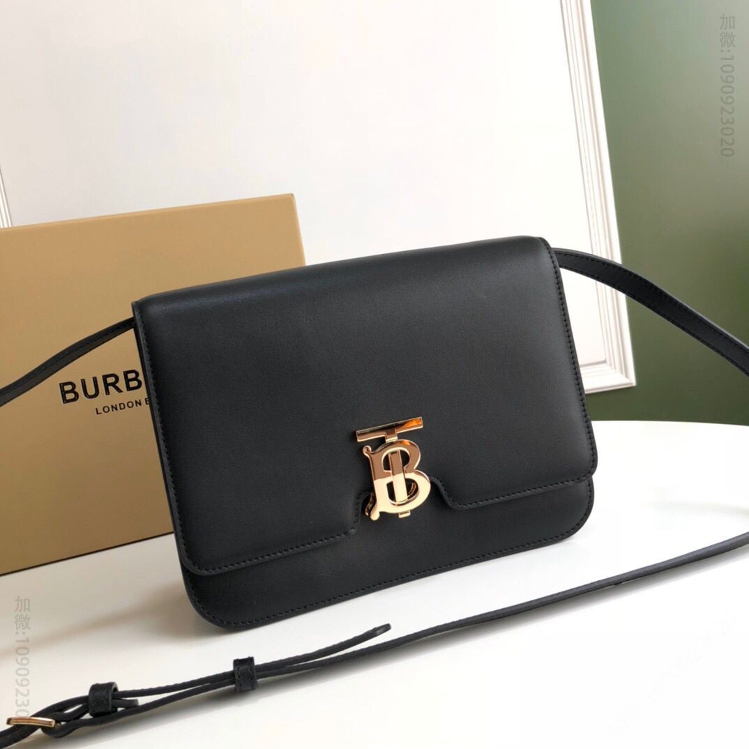 Burberry巴宝莉Thomas Bur灵感专属标识皮革单肩包