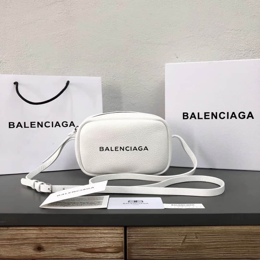 巴黎世家/Balenciaga 小号白色相机小方包 92260