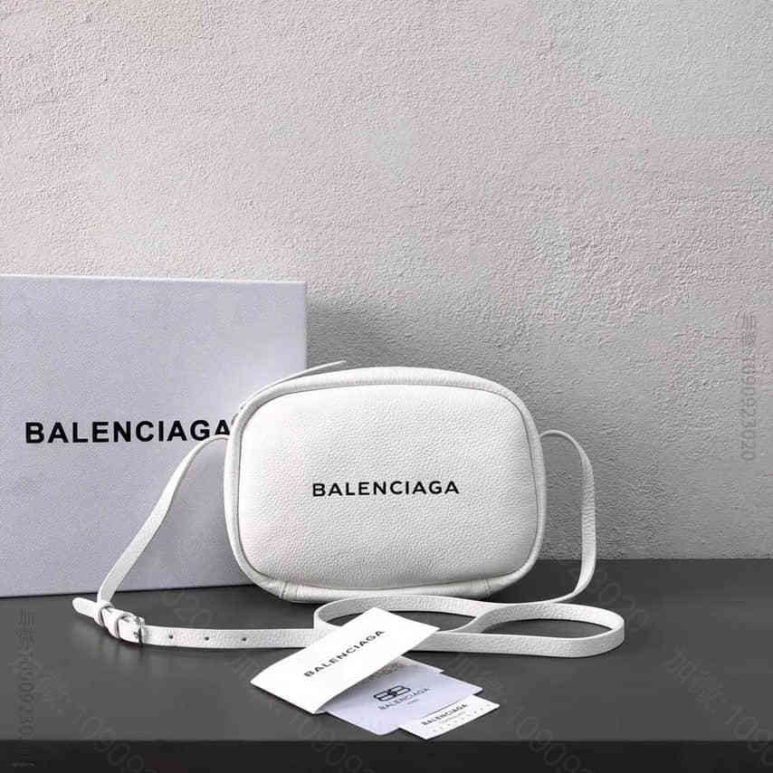 巴黎世家/Balenciaga 大号白色相机小方包 92260