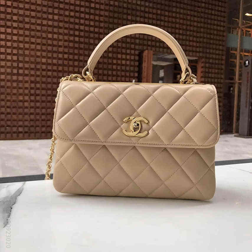 香奈儿/CHANEL Trendy CC 25 杏色
