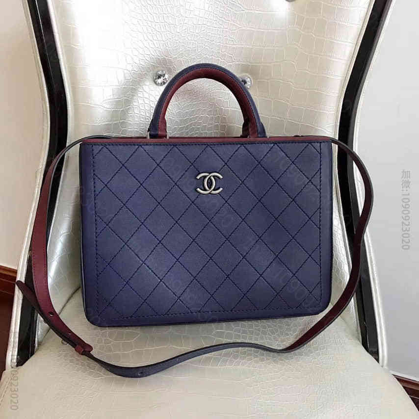 CHANEl/香奈儿 代工 汉普顿最新拼色 蓝色