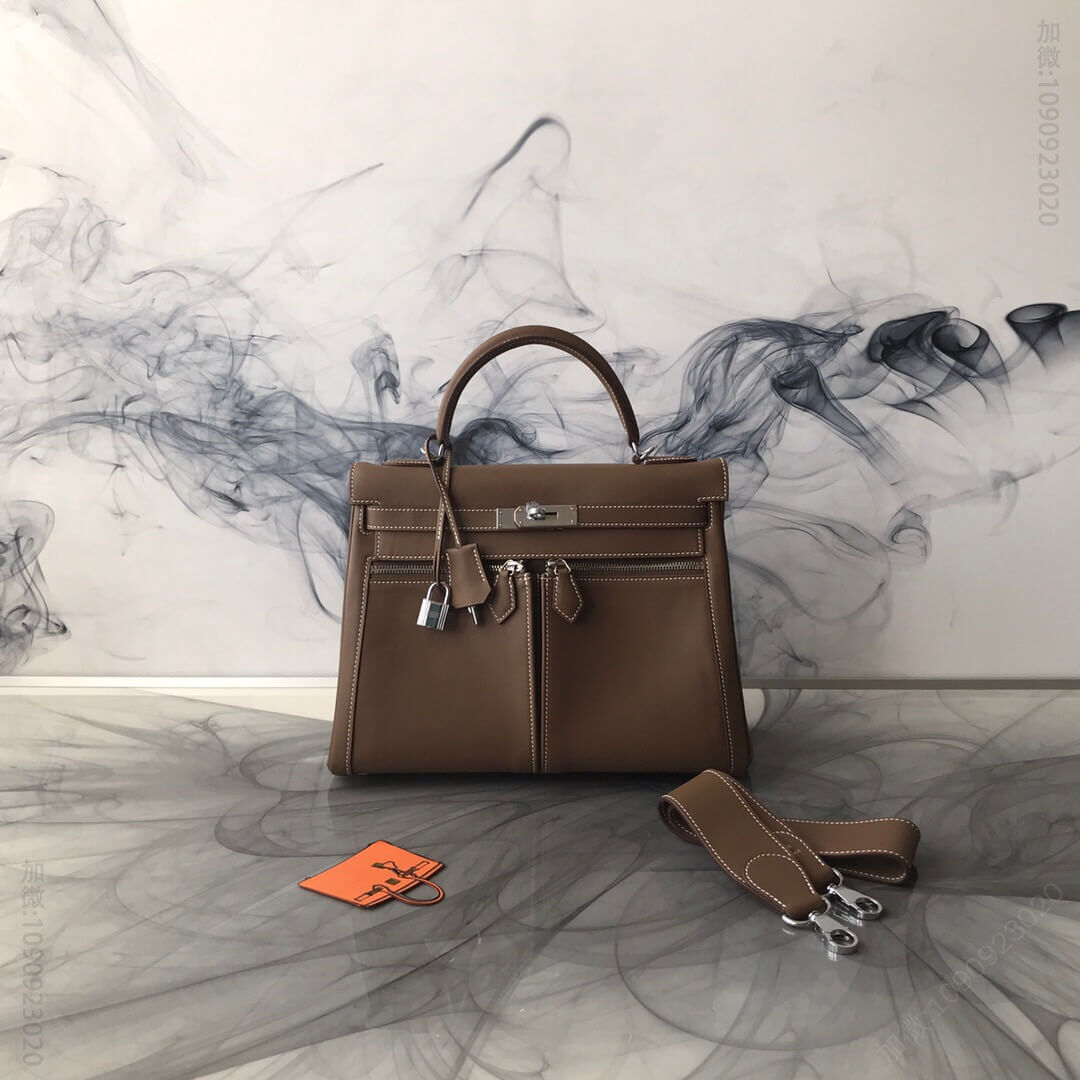Hermes爱马仕 kelly Lakis 32CM 半手工蜡线 swift皮