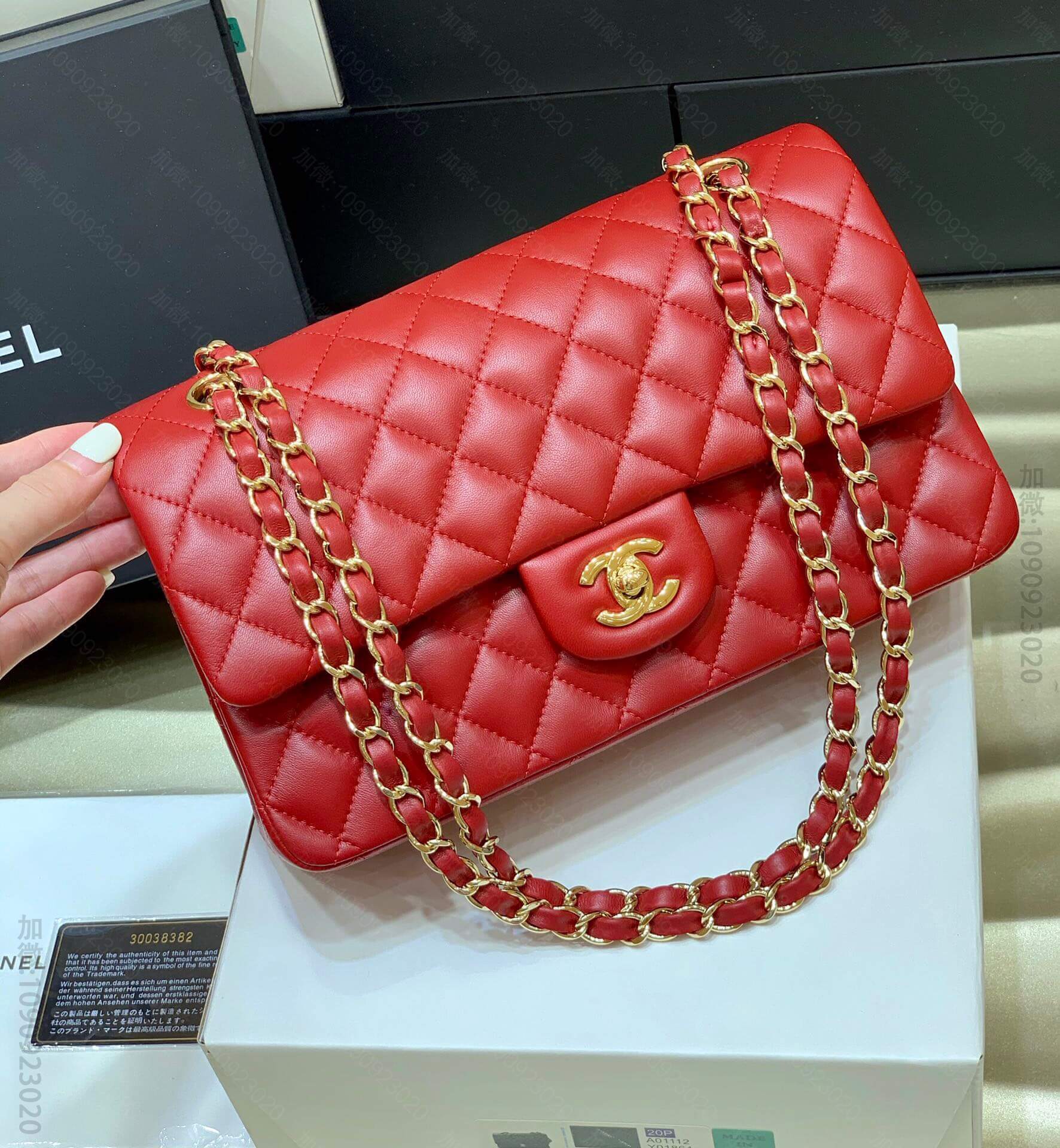 Chanel香奈儿 CF 25CM Classic flap bag A01...