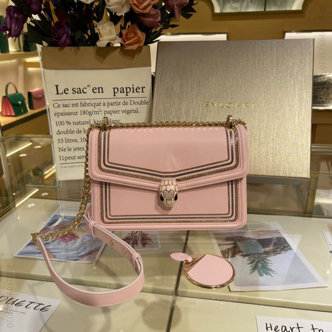 BVLGARI宝格丽 Serpenti Diamond Blast系列单层单肩斜挎包288656
