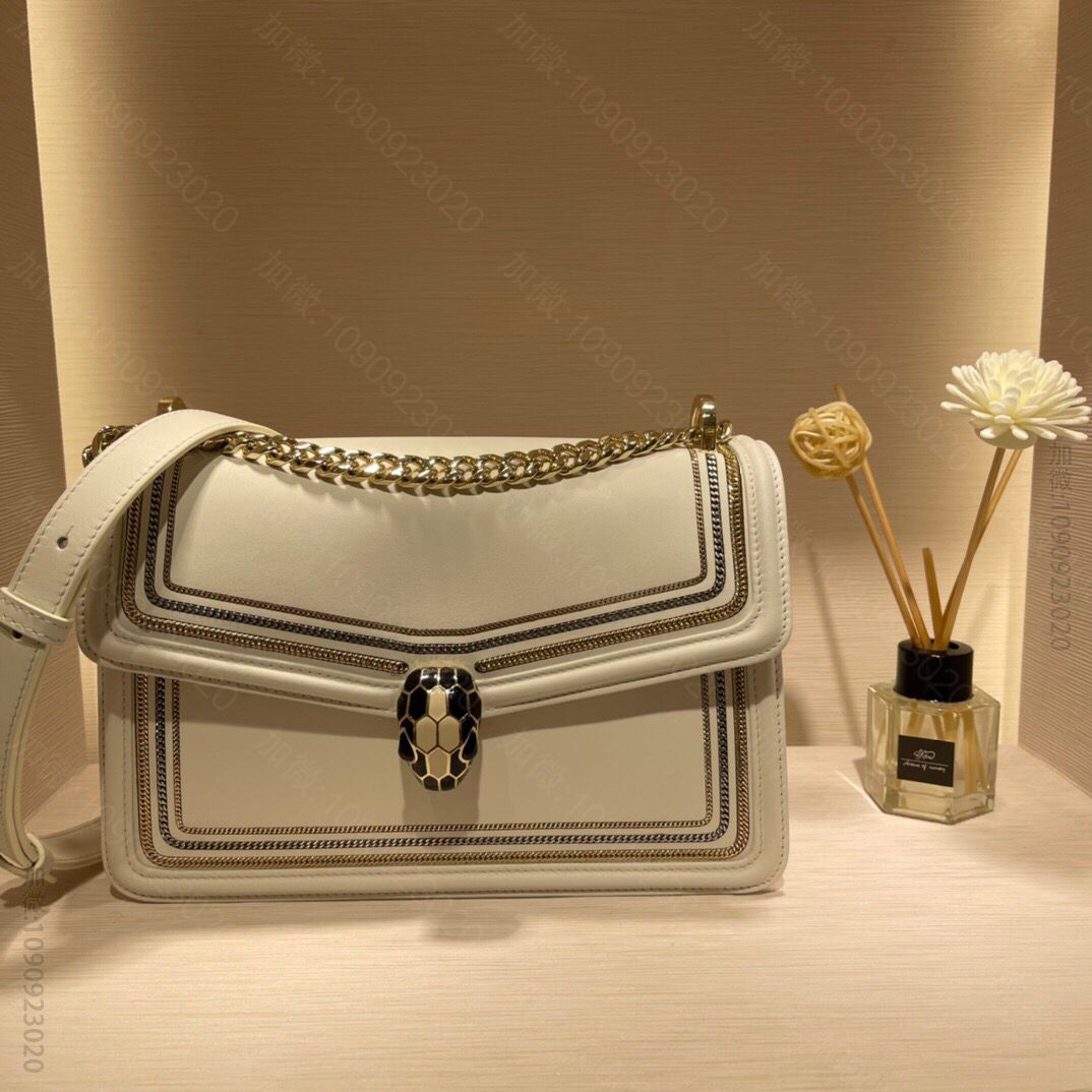 20263_宝格丽单肩包 BVLGARI宝格丽 Serpenti Diamond Blast系列单层单肩斜挎包288656A 宝格丽女包