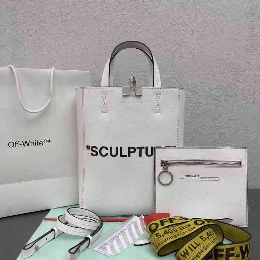 Balenciaga/巴黎世家 白色Off-White｜Cool Girl/Man SCULPTURE手提包