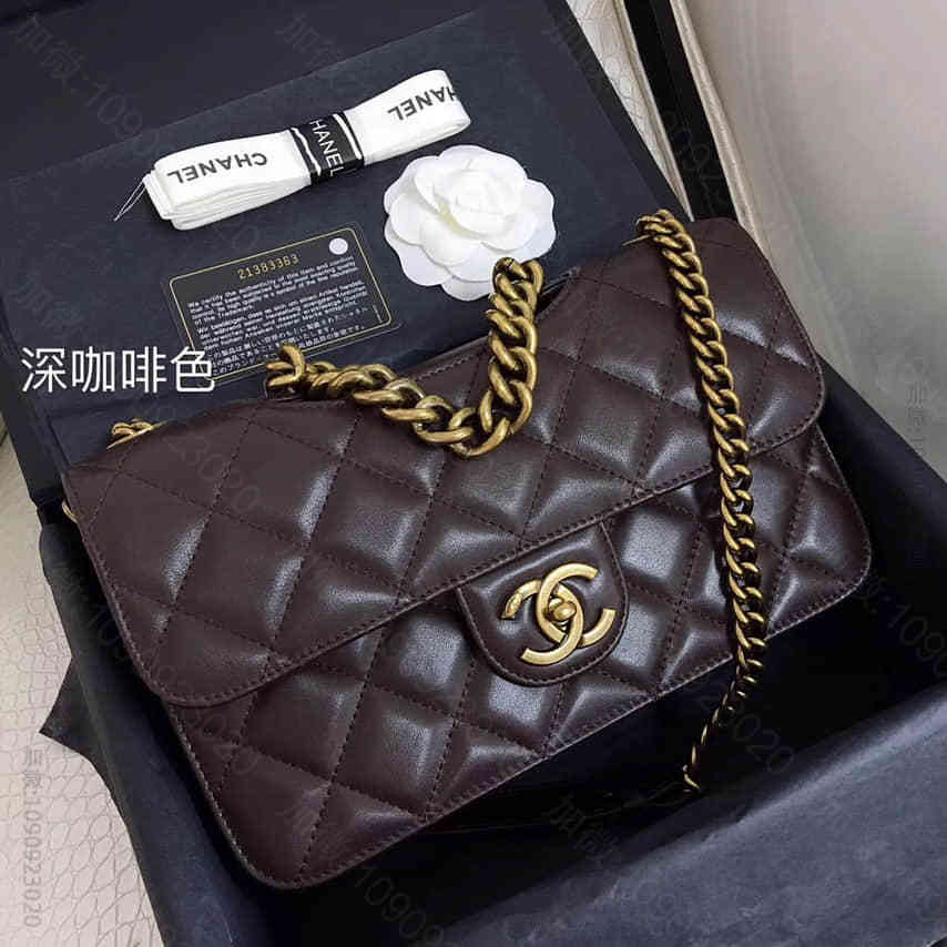 香奈儿Chanel 海外代购 孟买系列单肩包 咖啡色