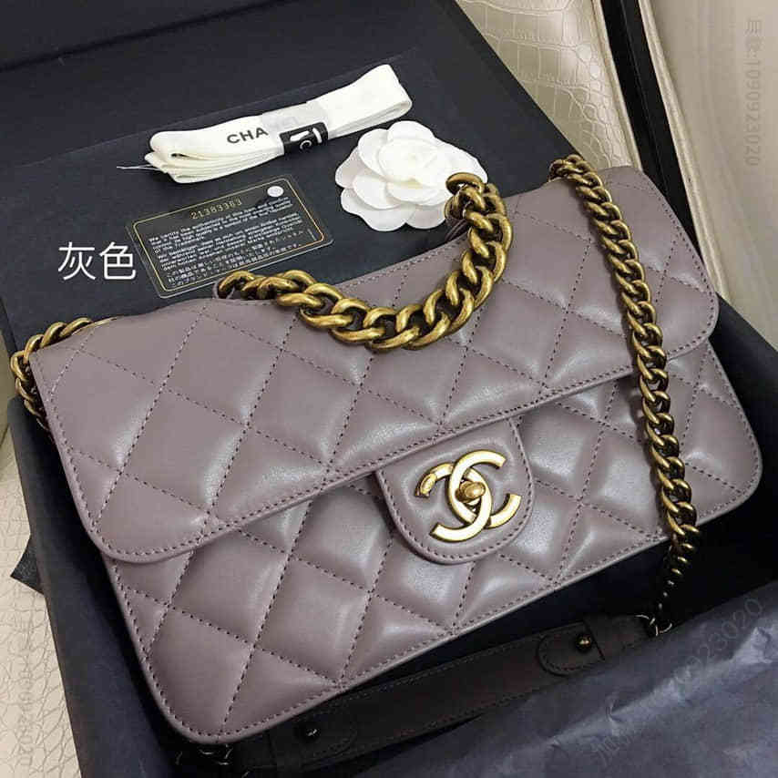 香奈儿Chanel 专柜新款 孟买包 灰色