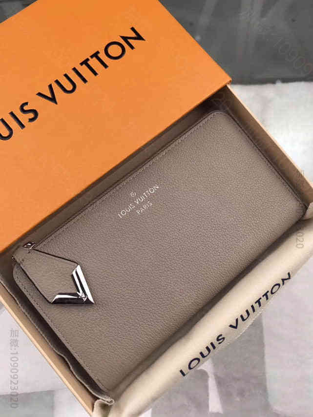 路易威登/LV 压纹皮革 金属V标志Comete 钱夹 M60147