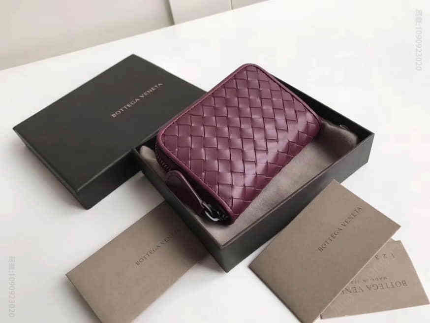 Bottega Veneta/BV 114075 经典单拉缩小款胎牛皮散钱包