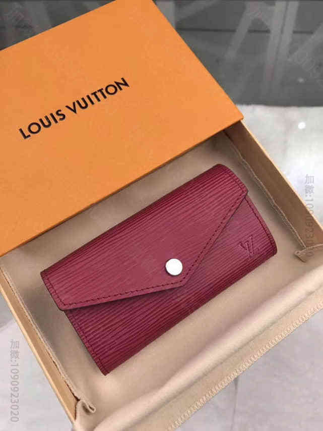 路易威登/LV 荧光粉色Epi皮革钥匙包M56246