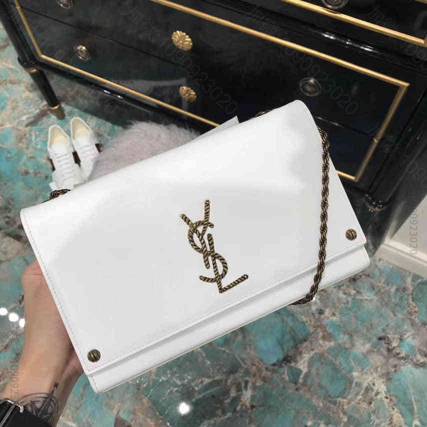 YSL圣罗兰SAINT LAURENT SUNSET复古铆钉链条包单肩斜挎包...