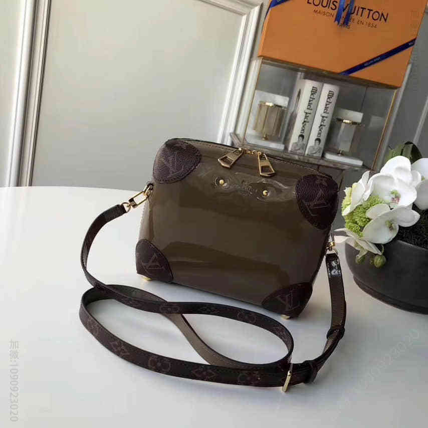 LV路易威登 18春夏时装秀Monogram压纹或漆光牛皮VENICE手袋 M54390