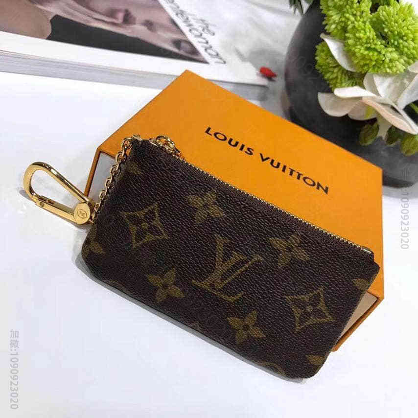 LV钥匙包 路易威登女士老花帆布拉链零钱包M62650
