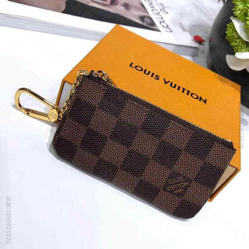 LV/路易威登 棕色棋盘格钥匙包零钱包N62658