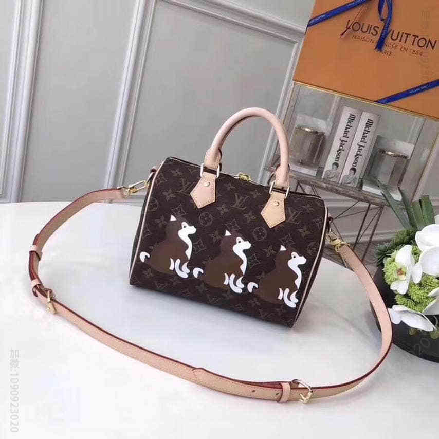 LV路易威登柴犬限量版 SPEEDY 25 手袋