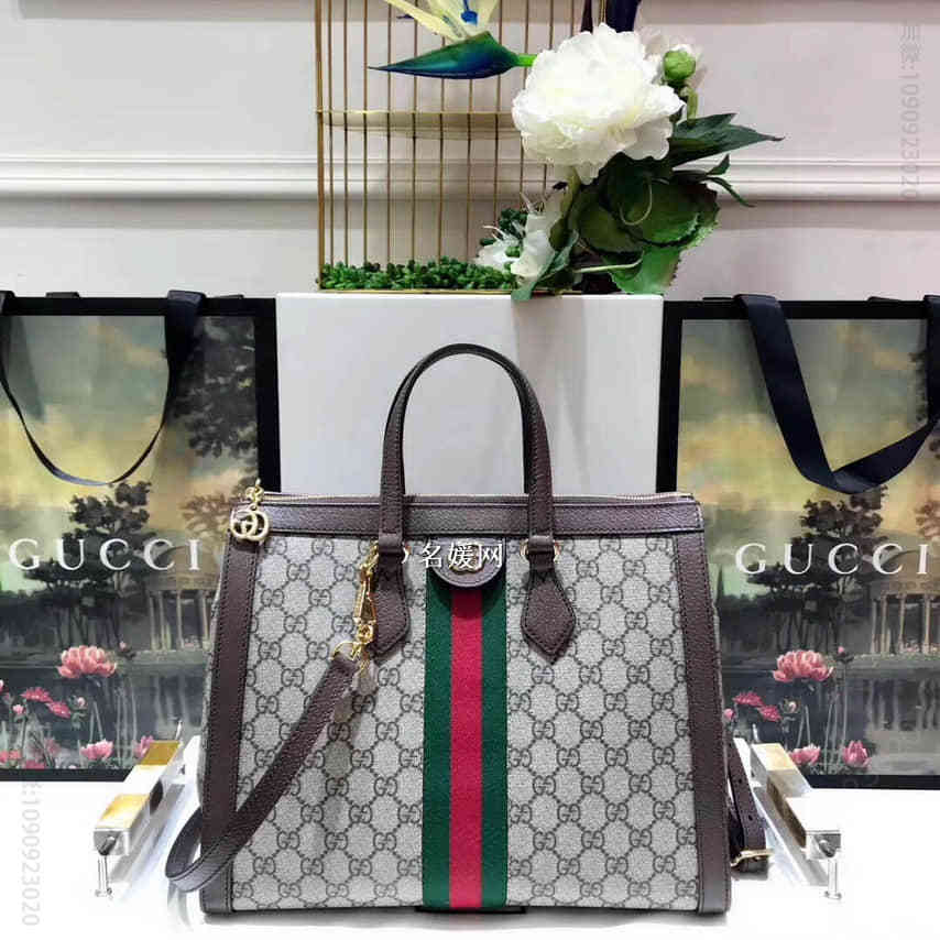 Gucci古驰 /Ophidia系列GG中号手提包 524537 K05NB 8745