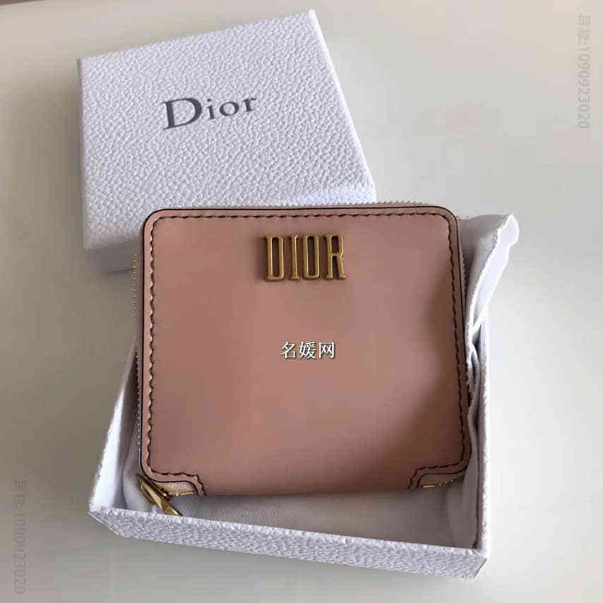 迪奥/dior女士短夹 型号S3009粉色