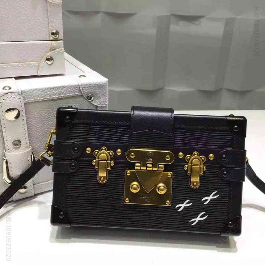 高仿LV女包 路易威登包包 Louis Vuitton M40273 必备旅行箱 lv盒子 黑色 高仿LV女包价格 M40273