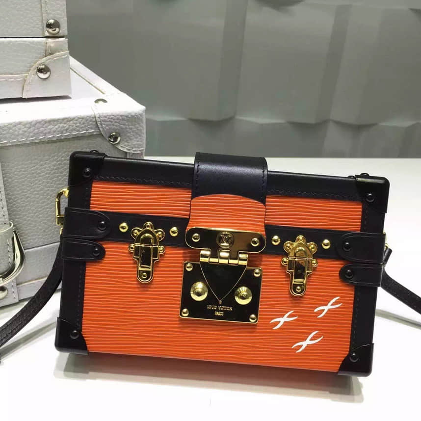 Louis Vuitton M40273 经典旅行箱 时尚代表 橙色 lv盒...