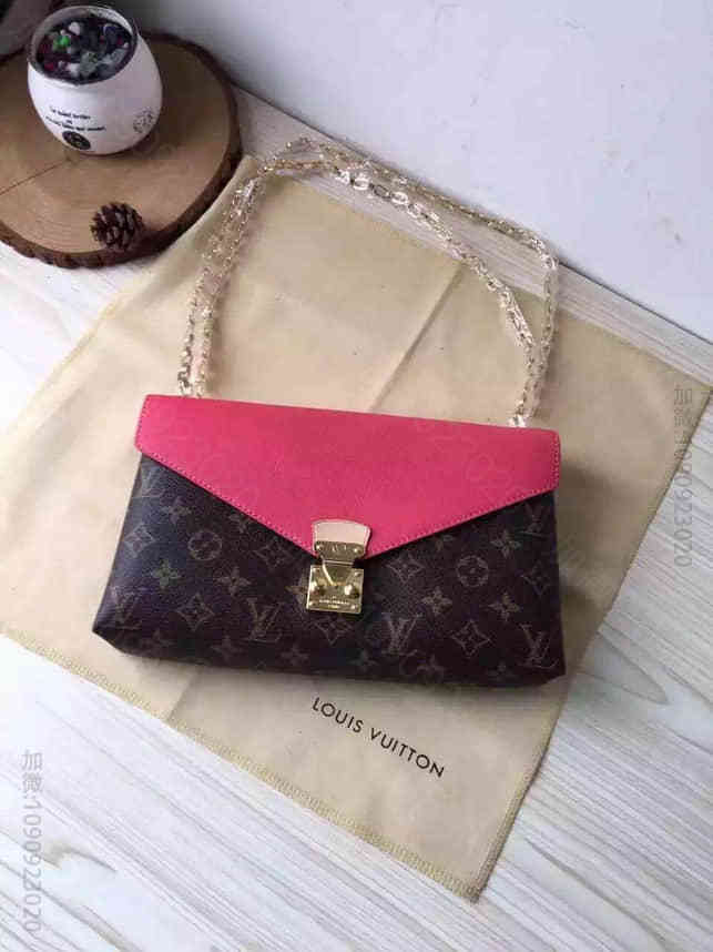 lv原单女士包包 型号：m41200 荔枝粉
