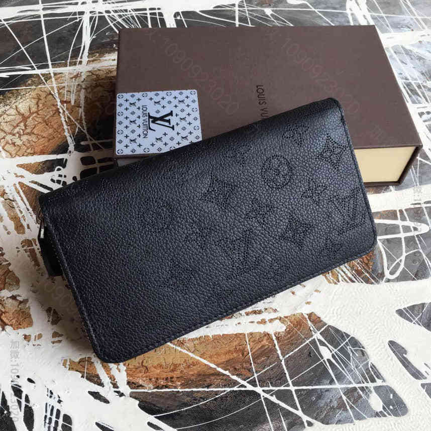 路易威登（LV）女士Zippy钱包 牛皮 穿孔印花 拉链长款 M58429 ...