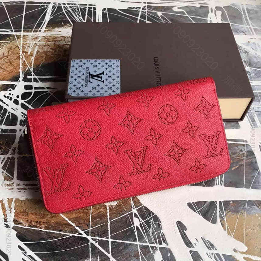 路易威登（LV）女士Zippy钱包 牛皮 穿孔印花 拉链长款 M58429 ...