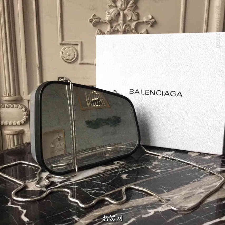 巴黎世家Balenciaga后视镜子包 银色