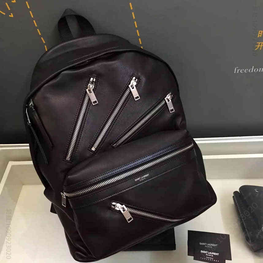圣罗兰Saintlaurent DELAVE拉链背包 原单包包 尾货女