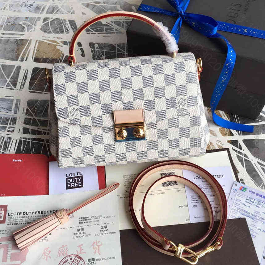 LV N41581 croisette damier白格邮差包 lv包包价格...