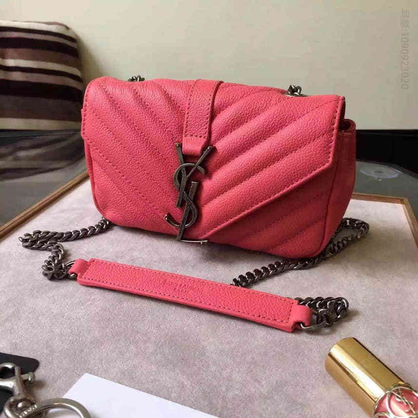 (Saint Laurent) YSL女包 Monogram迷你单肩包 修复ysl包