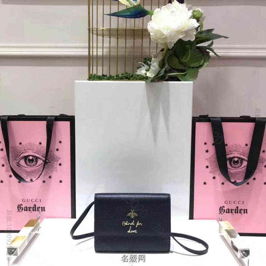 Gucci古驰/Blind for love 蜜蜂标志装饰 小挎包 4980...