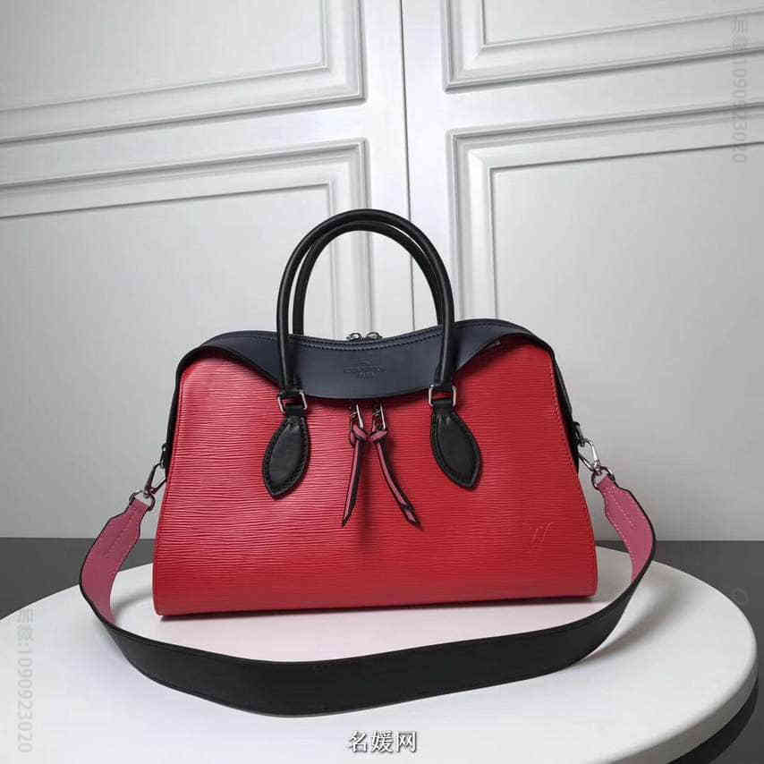 LV/路易威登 2023新款 TUILERIES 拼色手袋水波纹手提包女包 M53544