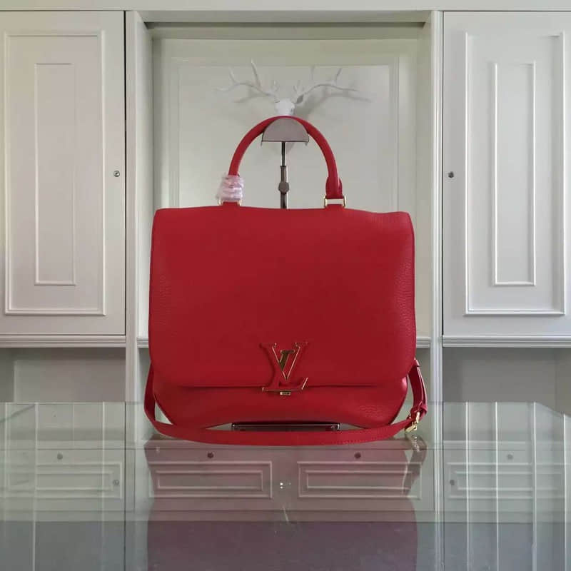 LV50257 Taurillon柔软皮革 轻质贴身 红色 高仿包包货源