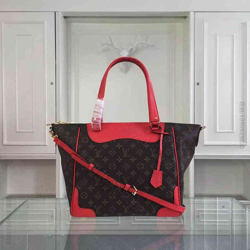LV ESTRELA NM 女士单肩手提包 M51191 红色 高端包包货源