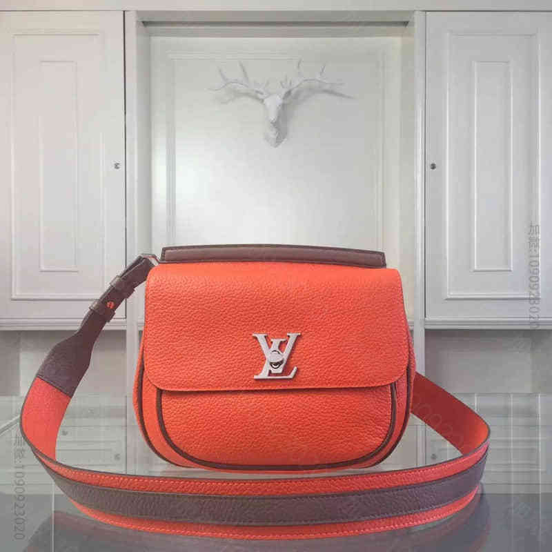 LV M50351 小牛皮配内里顶级羊皮 顶级做工 橙色 广州高端包包批发在...