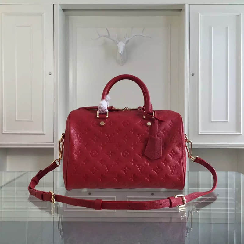 复刻包包 Louis Vuitton LV91330 恒久优雅 独特凸纹 红色 jack家复刻包包 M91330