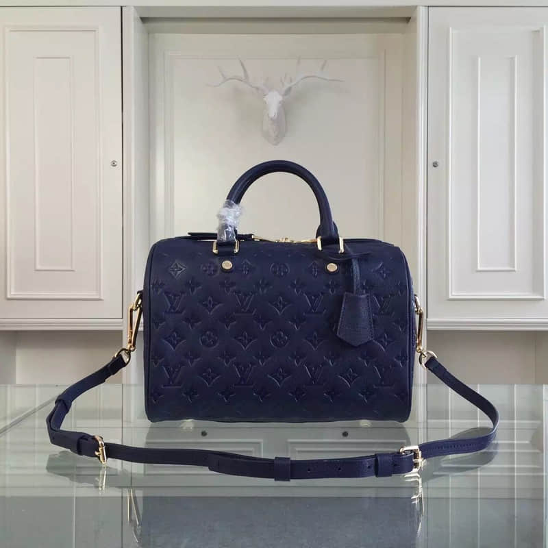 Louis Vuitton LV91330 恒久优雅 独特凸纹 蓝色 淘宝 ...