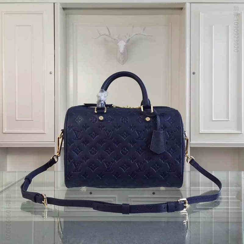 Louis Vuitton LV91330 恒久优雅 独特凸纹 蓝色 淘宝 一比一精仿包包
