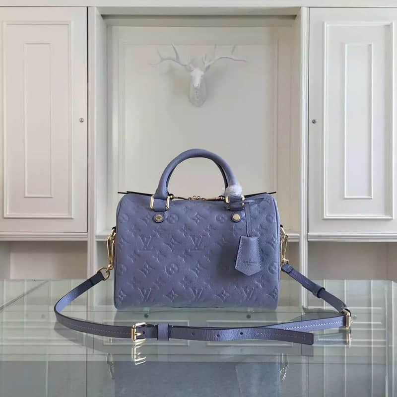 Louis Vuitton M91337 独特凸纹 浅蓝色 哪有精仿包包货源