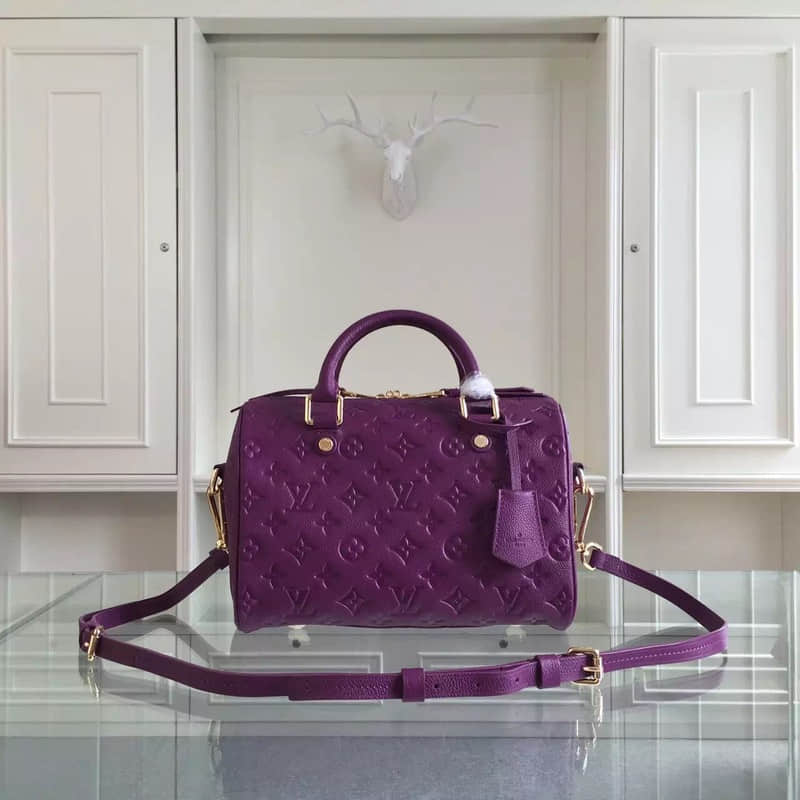 Louis Vuitton M91337 恒久优雅 独特凸纹 紫色 淘宝有精...