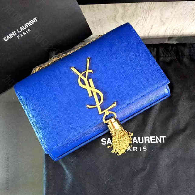 YSL 圣罗兰354120Q 鱼子酱 小号马衔索链条流苏肩背包 高仿包包厂家