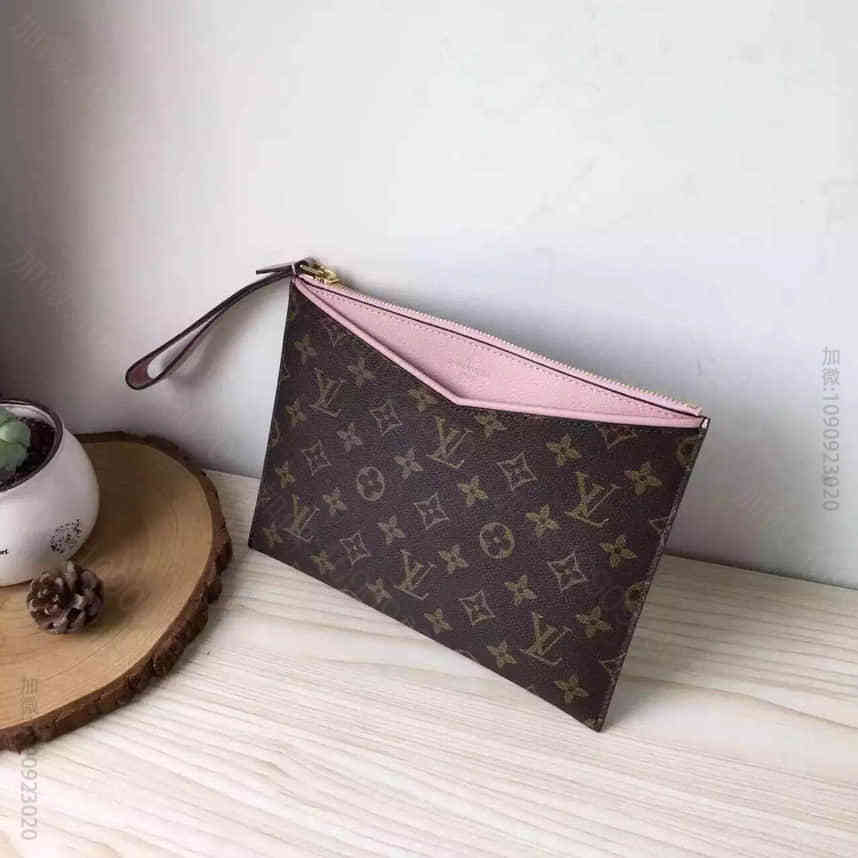 LV M60608 pallas手包 芭蕾粉 顶级老花女手包 精仿包包厂家